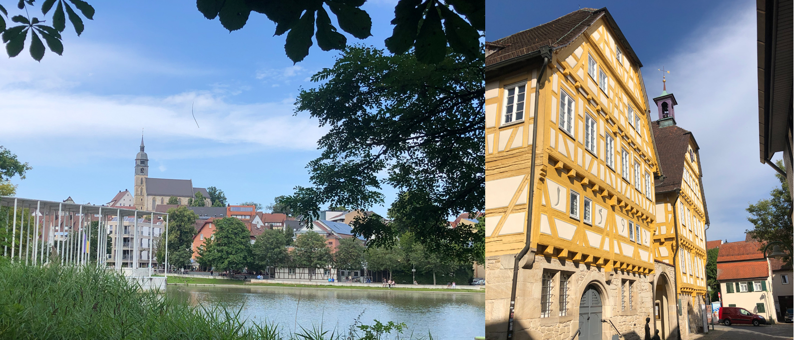 Stadtkirche Böblingen und altes Rathaus Sindelfingen